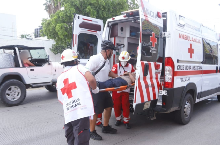  Se desbordan accidentes viales en Mazatlán: Cruz Roja 