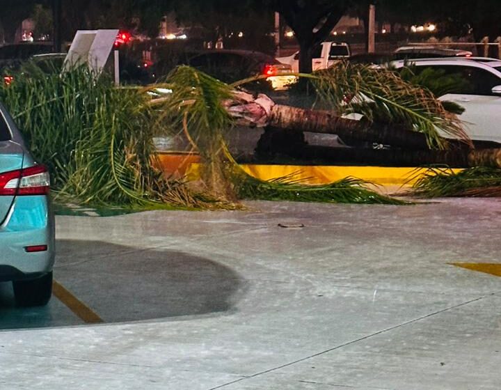  Apagones, tráfico vial y árboles caídos por tormenta en Culiacán