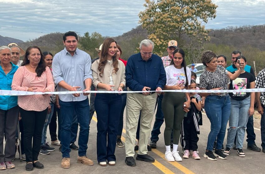  Gobernador inaugura pavimentación de camino El Guasimal-El Limón en Mocorito
