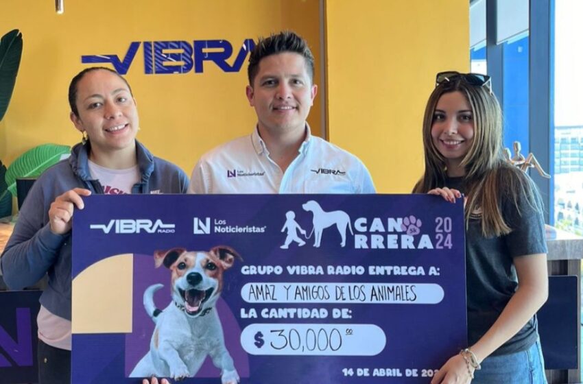  ‘Gracias por ayudarnos a echarles una patita’, reciben asociaciones donativo de Canrrera Vibra Radio Mazatlán