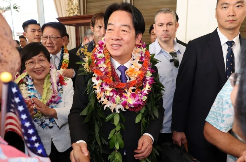  El presidente de Taiwán, Lai Ching-te, en Hawai: una escala que dice mucho