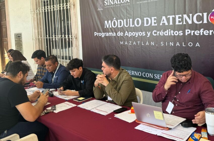 Arrancan apoyos y créditos para comerciantes y músicos en Mazatlán