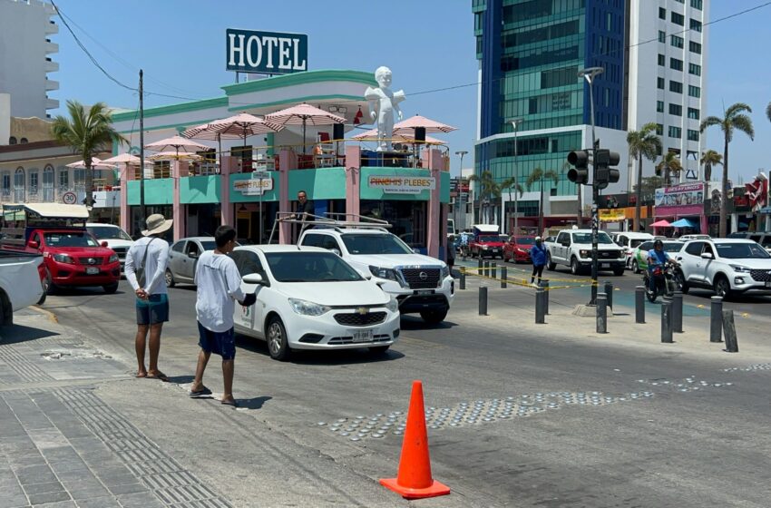  Par Vial en Operación en Playa Gaviotas en Mazatlán; Algunos Comerciantes Inconformes