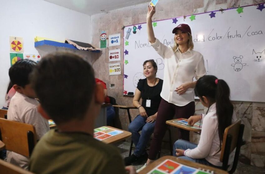  Estrella Palacios convive con niñas y niños del Campamento del Bienestar