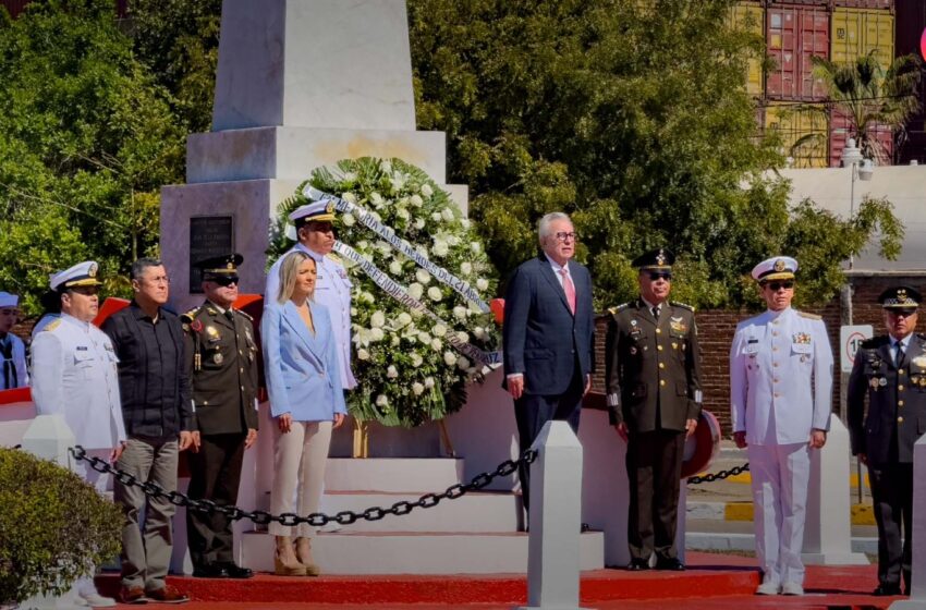  Así honran en Mazatlán la gesta heroica de 1914 con homenaje a cadetes