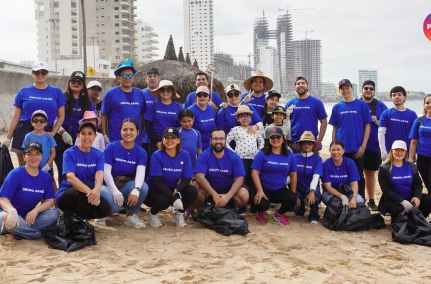  Fundación Grupo ARHE se suma a jornada de limpieza de playas en Mazatlán  