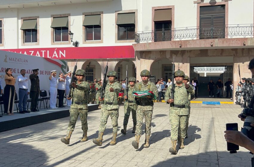  Conmemoran en Mazatlán el 163 aniversario de la Batalla de Puebla