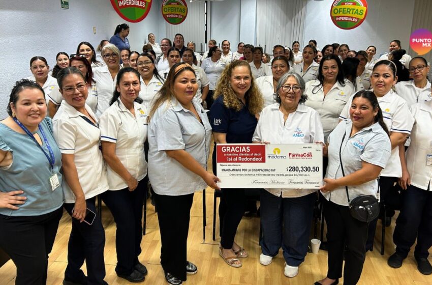  AMAD recibe su redondeo de Farmacias Moderna. Lo usarán para una nueva aula 