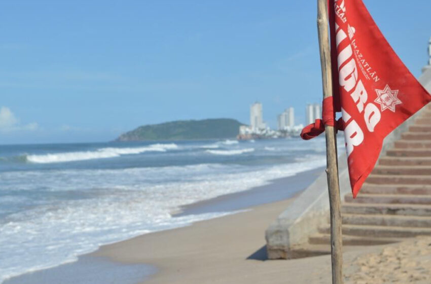  ¡Ojo, bañistas! Este jueves se espera mar bravo en Mazatlán