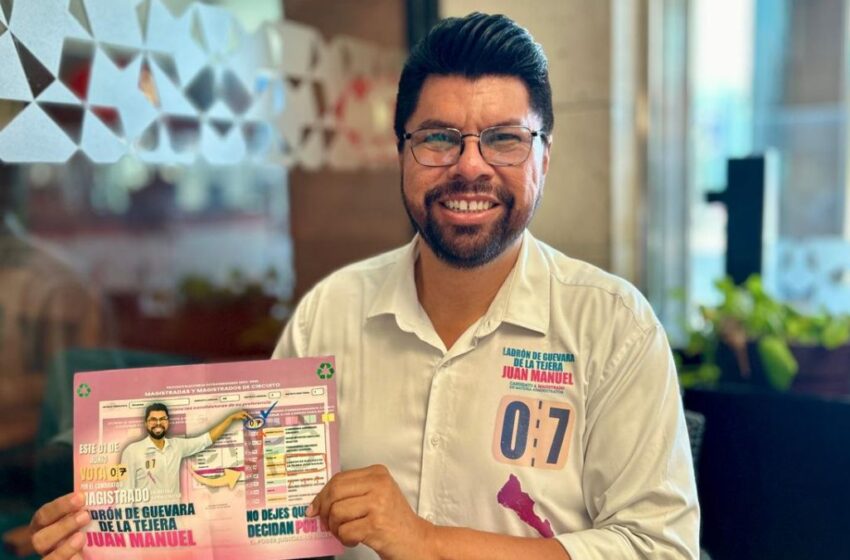  Juan Manuel Ladrón de Guevara de la Tejera quiere ser magistrado en materia administrativa 
