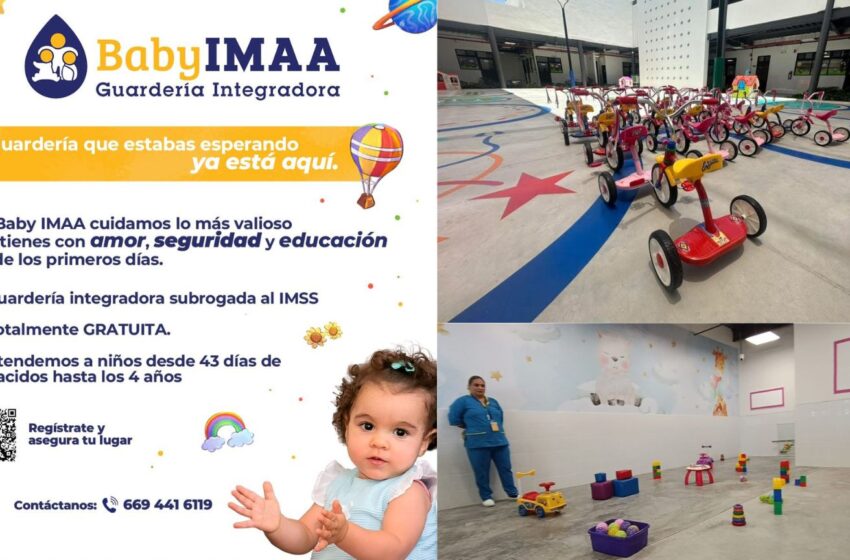  ¡Baby IMAA abre inscripciones! Nace nueva opción de guardería gratuita en Mazatlán