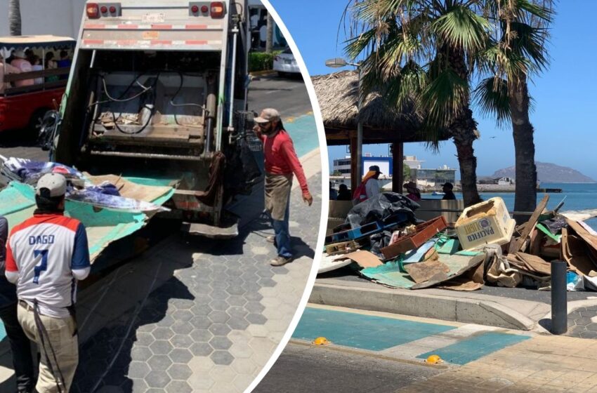  Listos para la lluvia: Cuadrillas limpian rejillas y calles en Mazatlán