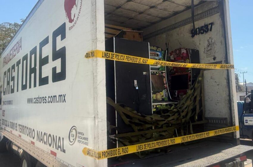 Grupo Interinstitucional localiza y asegura 121 máquinas tragamonedas y droga en Culiacán
