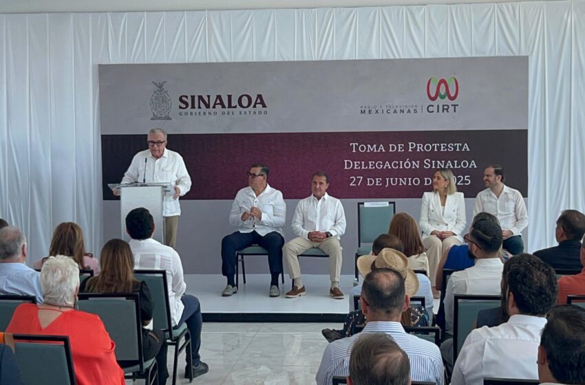  Gobernador Rubén Rocha Moya toma protesta a la mesa directiva de la Cámara de la Industria de la Radio y Televisión de Sinaloa