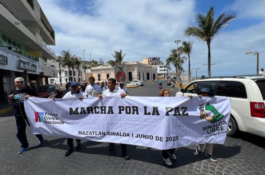  Marcha por la paz en Mazatlán. Buscan la tranquilidad en Sinaloa  