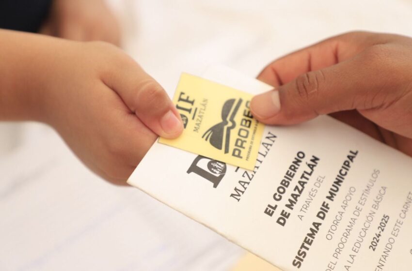  ¡Llegó la ayuda! Entregan becas Probec a más de 500 ‘peques’ de Mazatlán