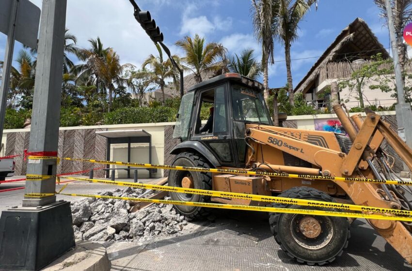 Avanza obra pluvial con cierre parcial en la Camarón Sábalo