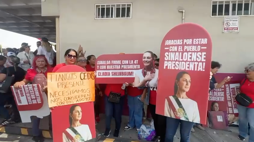 Sinaloa recibe con fuerza y cariño a la presidenta Claudia Sheinbaum en su gira nacional por la salud, en Culiacán
