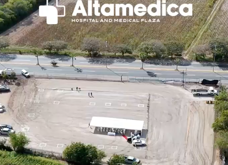 Colocan la primera piedra de hospital Altamedica en La Cruz, Elota