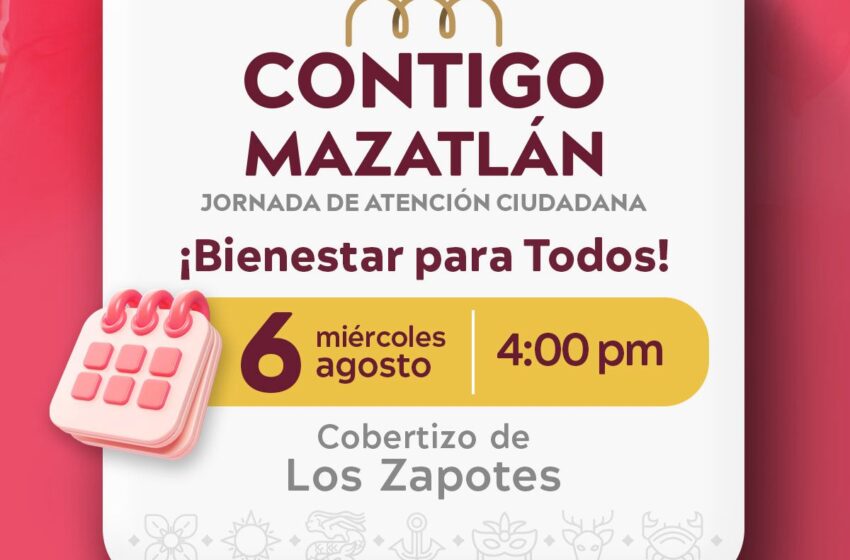 Llegará la jornada de atención ciudadana ‘Contigo Mazatlán’ a Los Zapotes