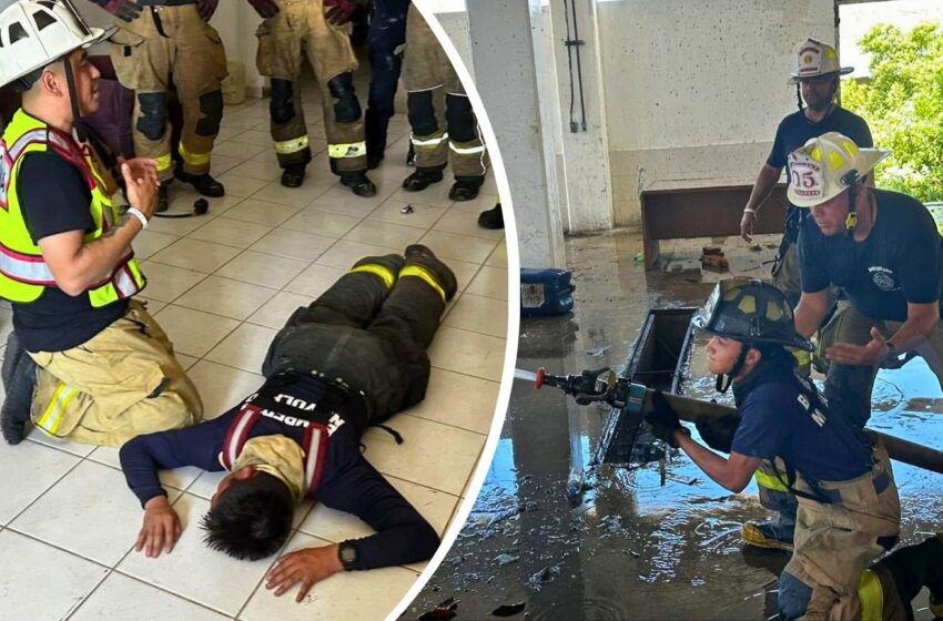Curso de incendios en estructuras eleva preparación de bomberos